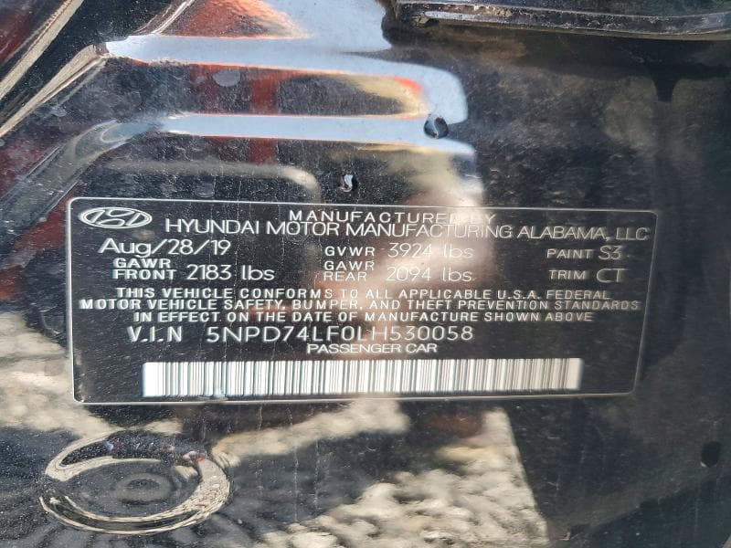 2020 HYUNDAI ELANTRA SE 13