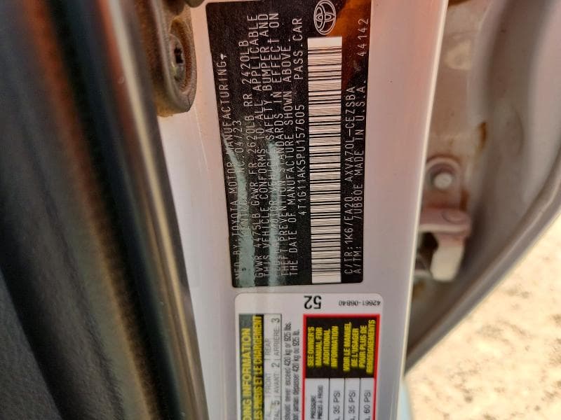 2023 TOYOTA CAMRY SE 12