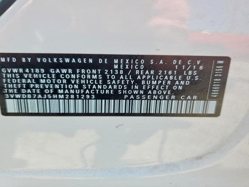 2017 VOLKSWAGEN JETTA SE 12