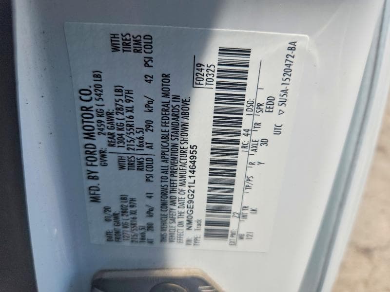 2020 FORD TRANSIT CONNECT 13