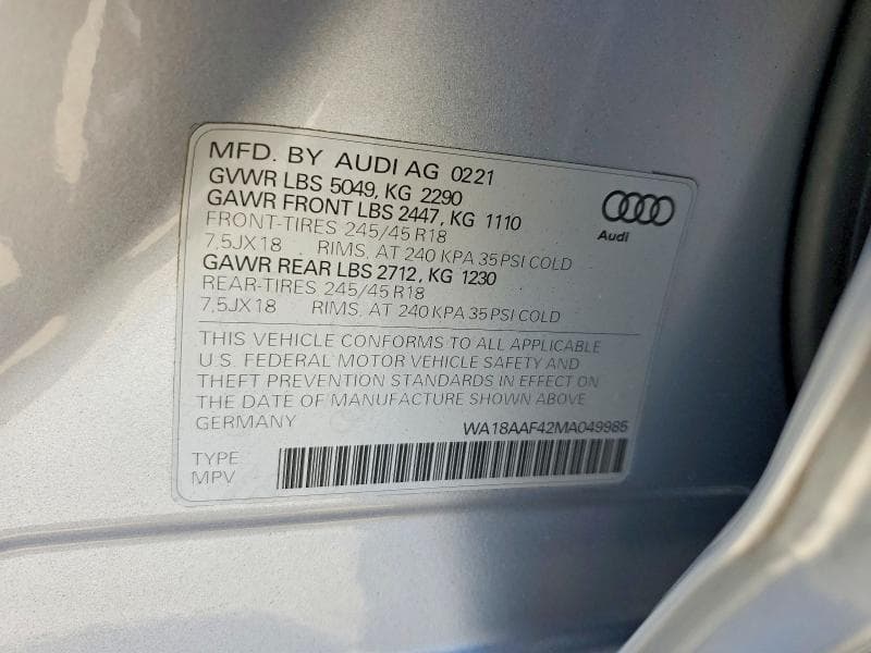 2021 AUDI A4 ALLROAD PREMIUM PLUS 13