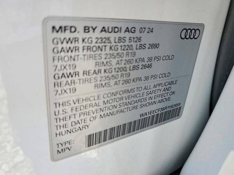 2024 AUDI Q3 PREMIUM PLUS S LINE 45 13