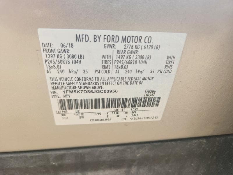 2018 FORD EXPLORER XLT 13