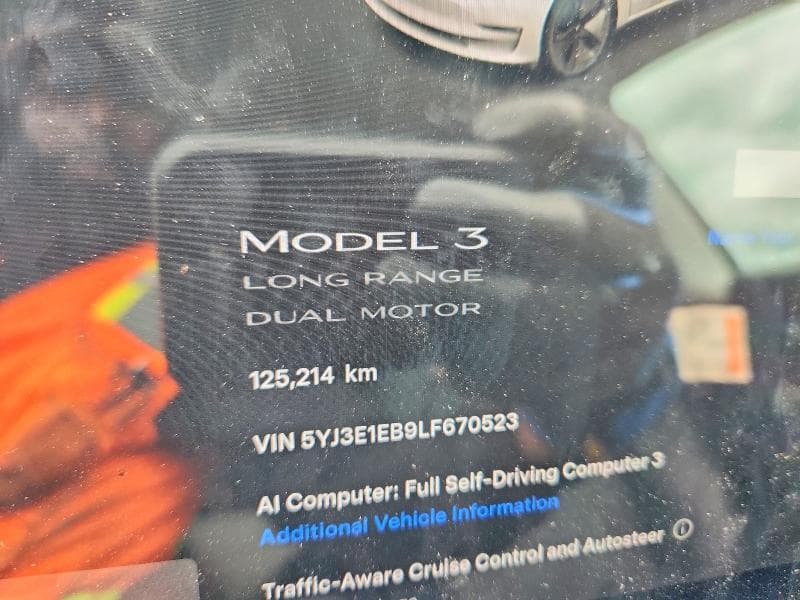 2020 TESLA MODEL 3 9