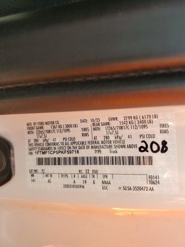 2023 FORD F150 12