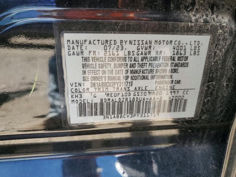 2023 NISSAN SENTRA SV SV 12