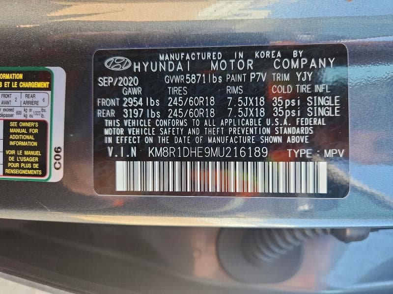 2021 HYUNDAI PALISADE SE SE 13