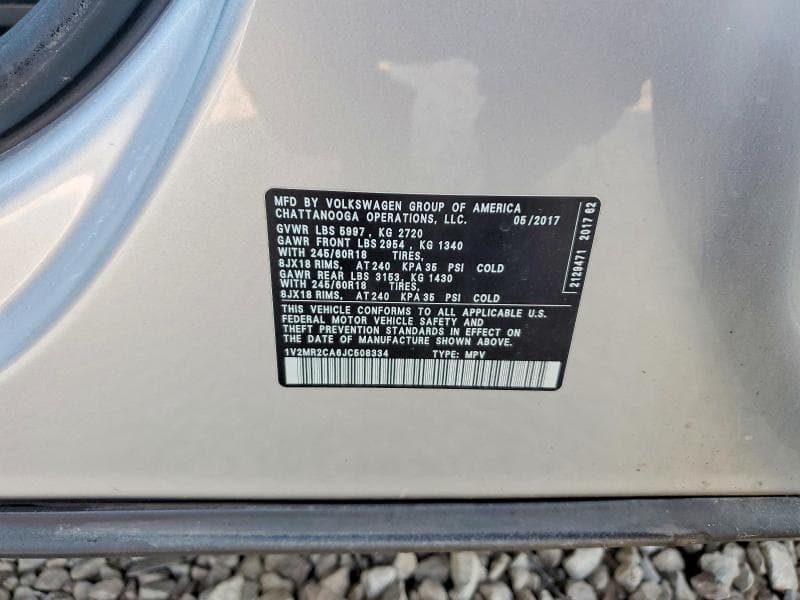 2018 VOLKSWAGEN ATLAS SEL 14