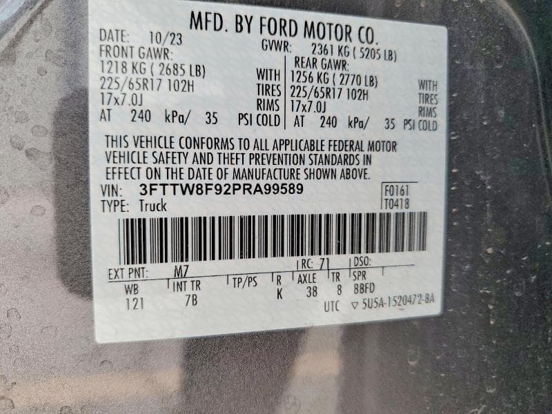 2023 FORD MAVERICK XL/XLT/LARIAT 13