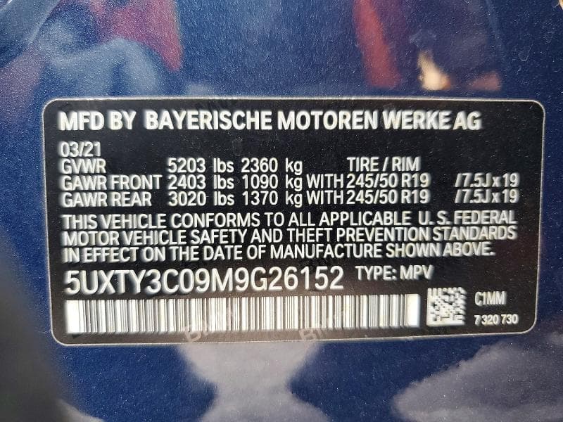 2021 BMW X3 SDRIVE30I 14