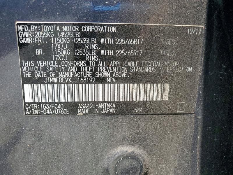 2018 TOYOTA RAV4 XLE XLE 13