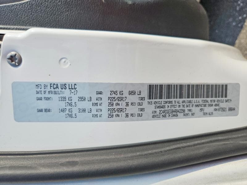 2017 DODGE GRAND CARAVAN GT 13