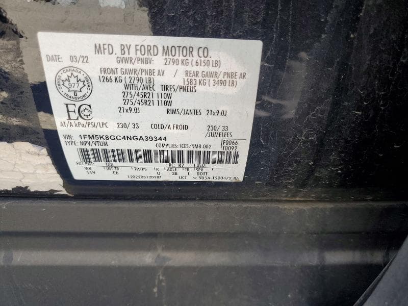 2022 FORD EXPLORER ST 13
