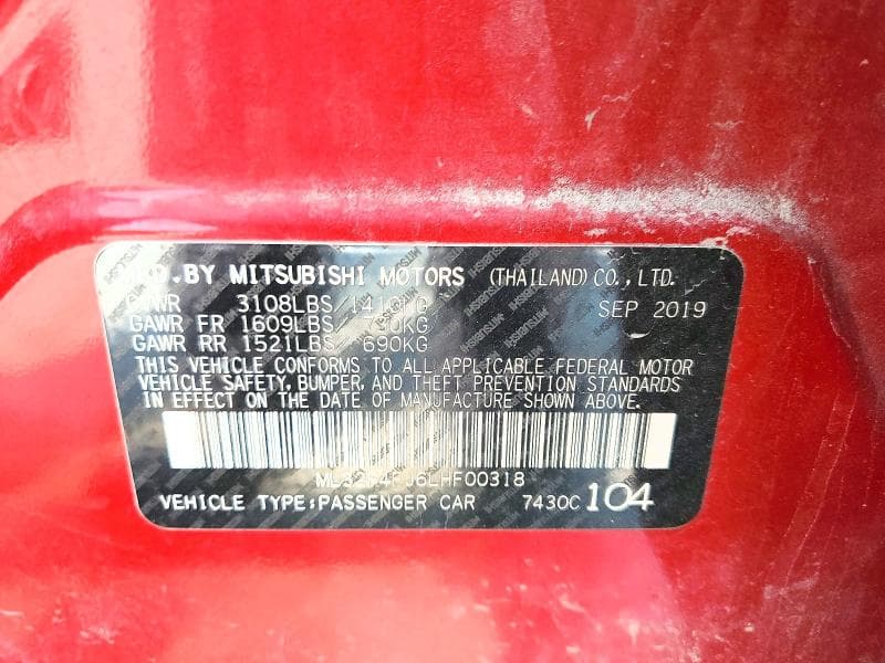 2020 MITSUBISHI MIRAGE G4 SE 12