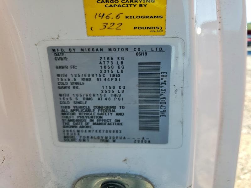 2019 NISSAN NV200 SV SV 13