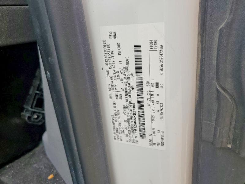 2019 FORD TRANSIT 250 DELIVERY VAN 13