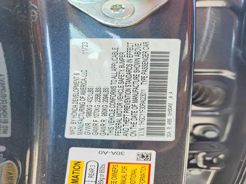 2024 HONDA ACCORD EX 12
