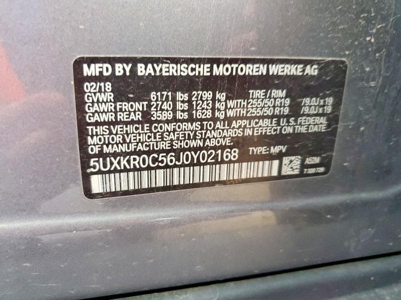 2018 BMW X5 XDRIVE35I 14