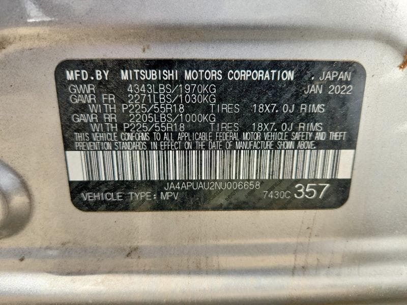 2022 MITSUBISHI OUTLANDER SPORT ES 14
