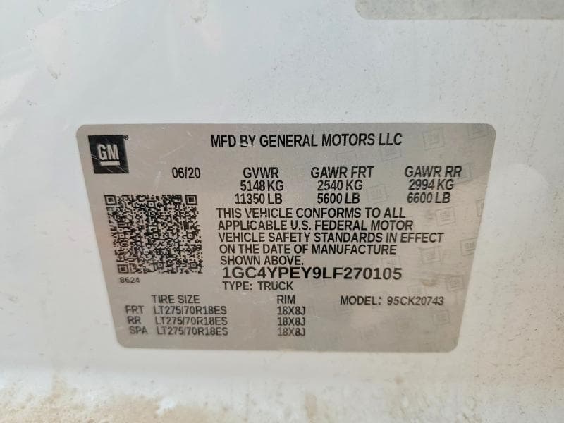 2020 CHEVROLET SILVERADO K2500 HEAVY DUTY LTZ K2500 HEAVY DUTY LTZ 12