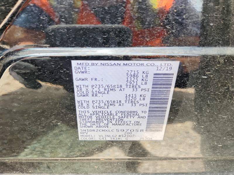 2020 NISSAN PATHFINDER SL 13