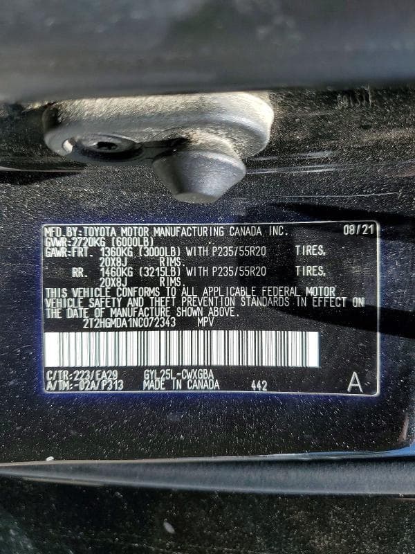 2022 LEXUS RX 450H BASE 14