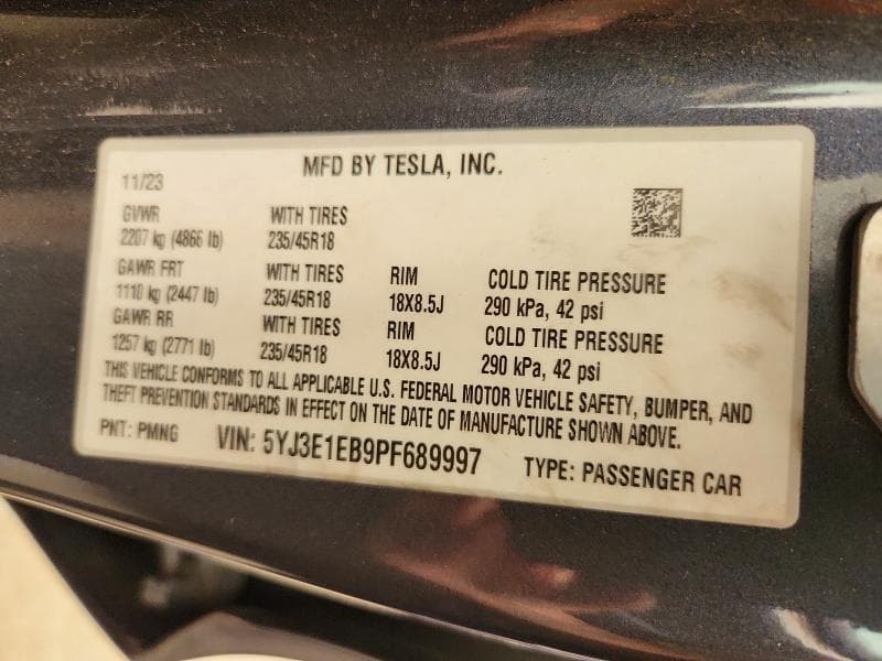 2023 TESLA MODEL 3 12