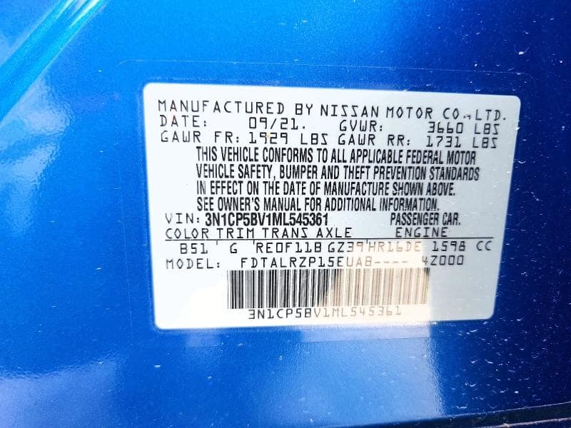 2021 NISSAN KICKS S 12