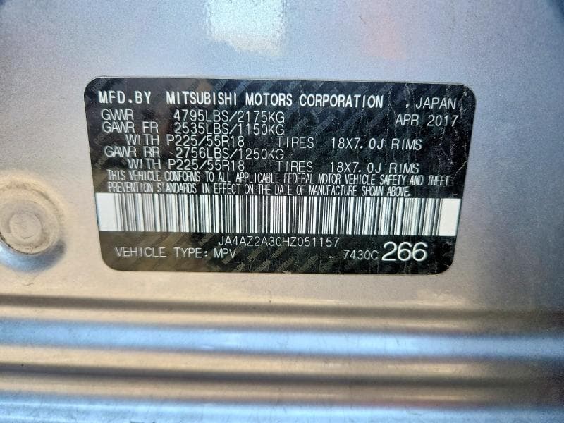 2017 MITSUBISHI OUTLANDER ES 13