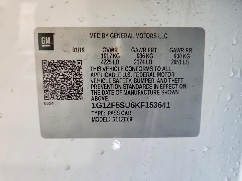 2019 CHEVROLET MALIBU HYBRID 12