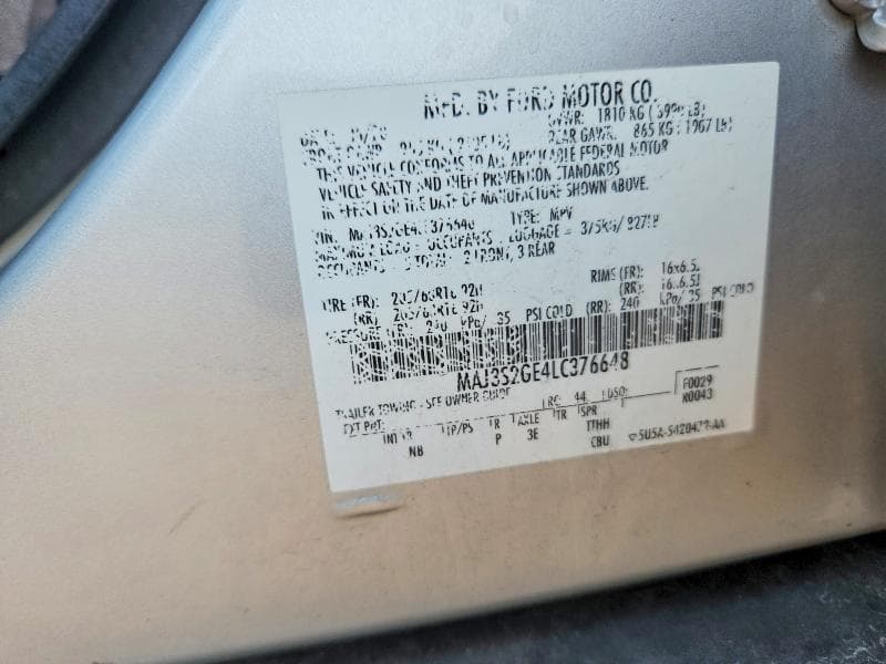 2020 FORD ECOSPORT SE 13
