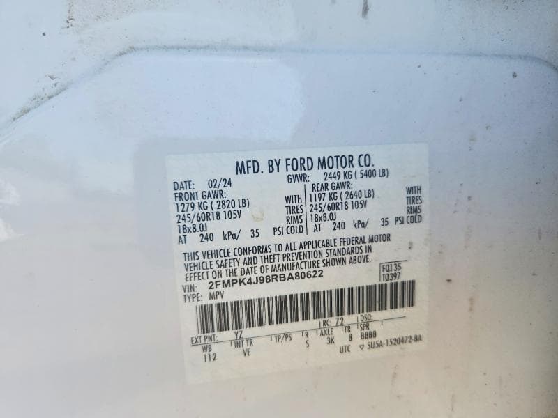 2024 FORD EDGE SEL 14
