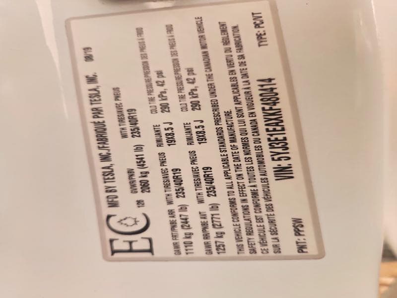 2019 TESLA MODEL 3 13