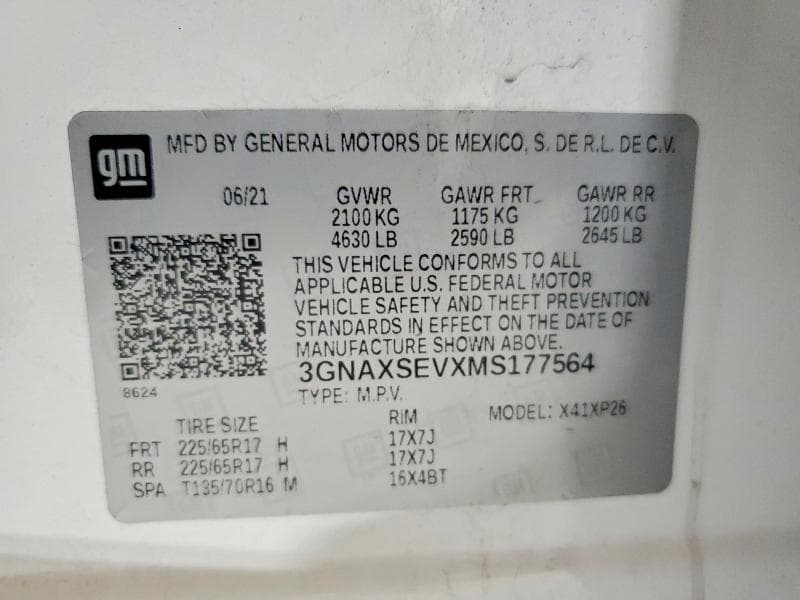 2021 CHEVROLET EQUINOX LS 12