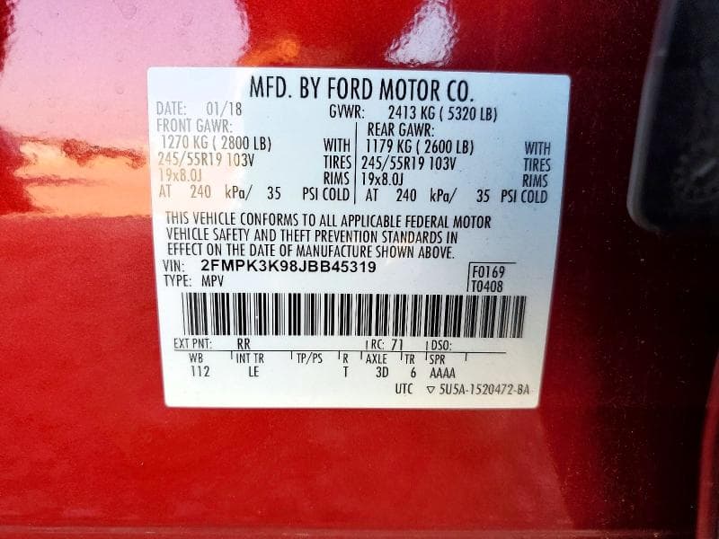 2018 FORD EDGE TITANIUM 13