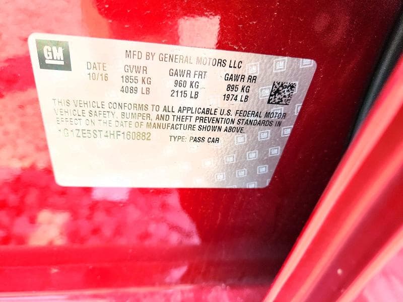2017 CHEVROLET MALIBU LT LT 13