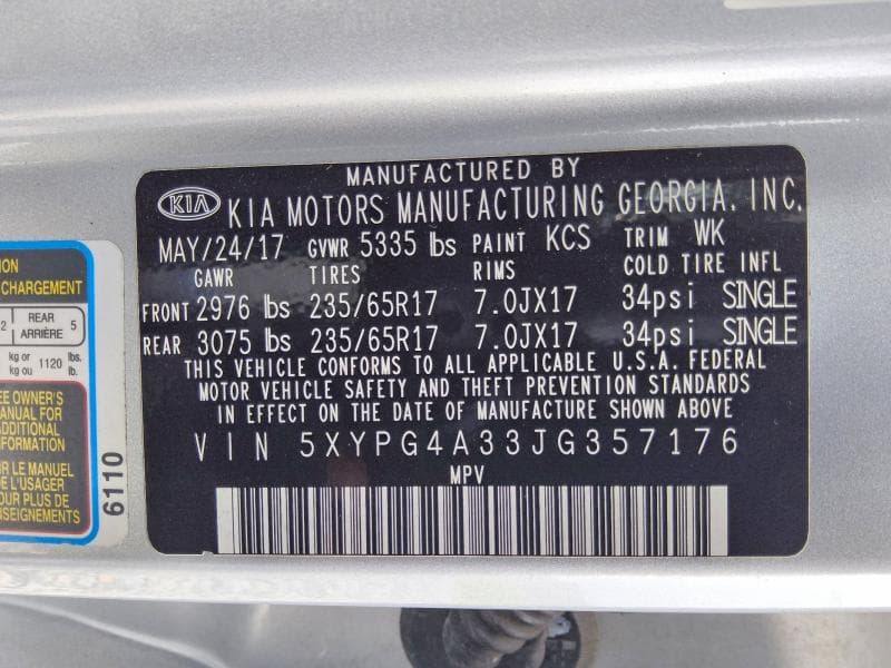2018 KIA SORENTO LX 13