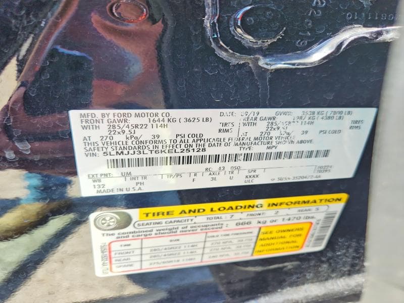 2019 LINCOLN NAVIGATOR L RESERVE 13