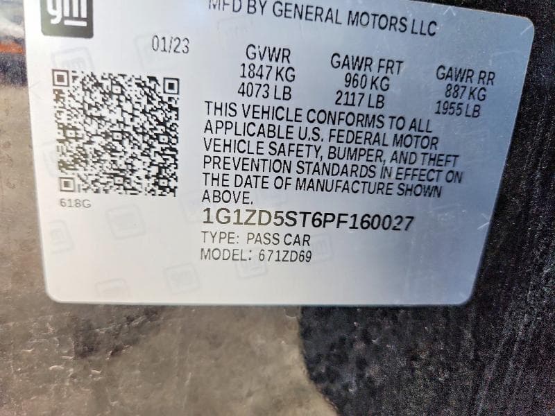 2023 CHEVROLET MALIBU LT 12