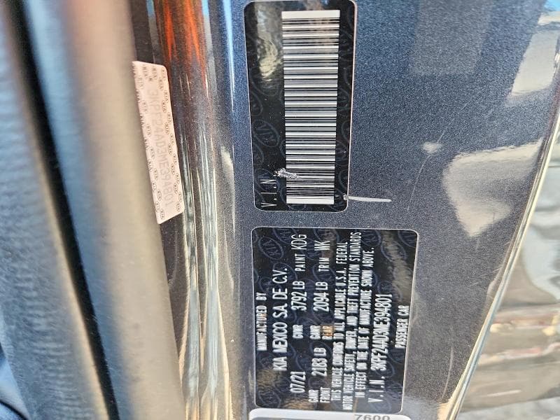 2021 KIA FORTE FE 12