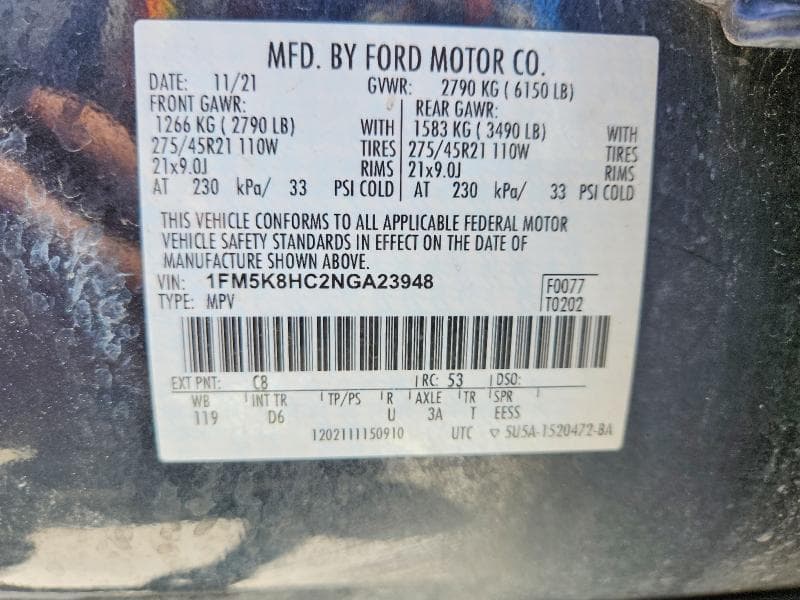 2022 FORD EXPLORER PLATINUM 13