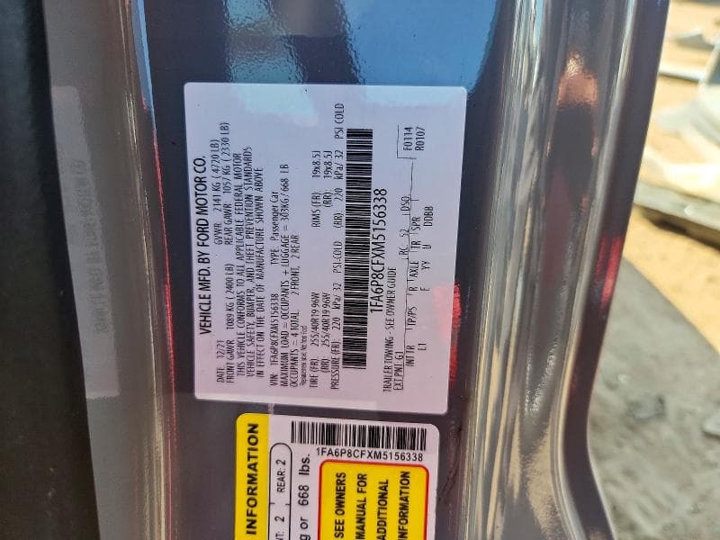 2021 FORD MUSTANG GT GT 13