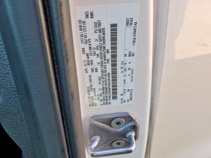 2017 FORD ESCAPE 12