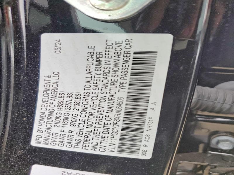 2024 HONDA ACCORD TOURING HYBRID 12