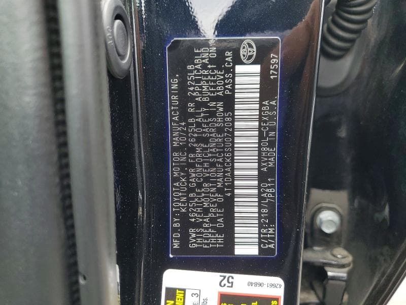 2025 TOYOTA CAMRY XLE 12
