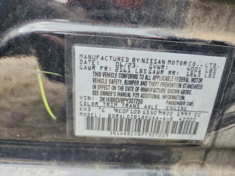 2023 NISSAN SENTRA SV 13
