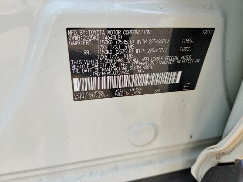 2018 TOYOTA RAV4 LE 13