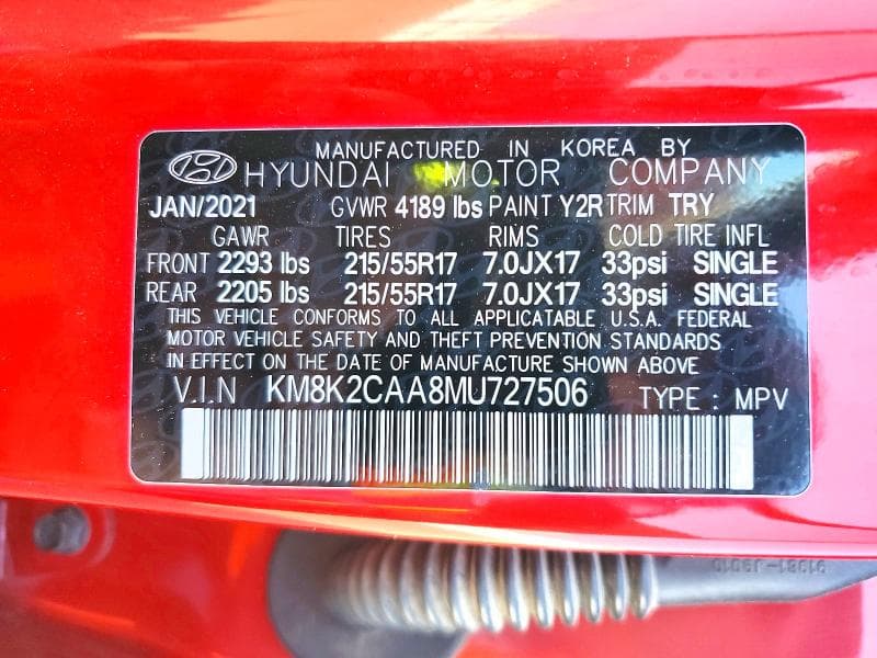 2021 HYUNDAI KONA SEL SEL 13