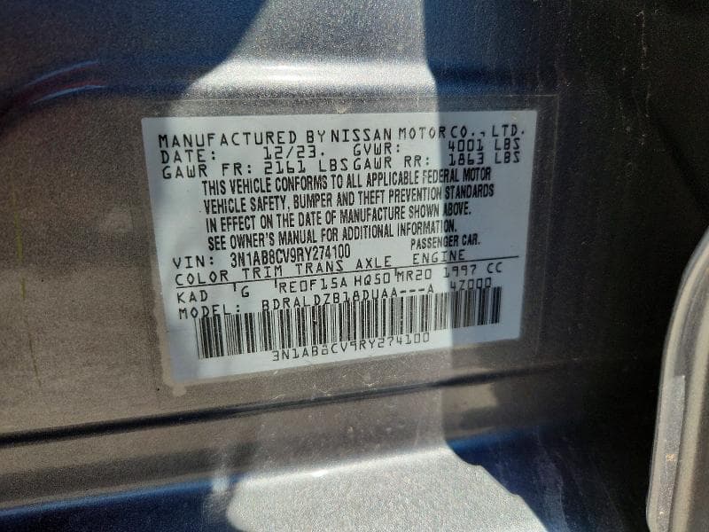 2024 NISSAN SENTRA SV 13