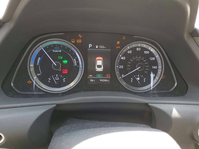 2021 HYUNDAI SONATA HYBRID BLUE 9